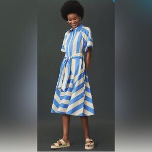 Plenty by Tracy Reese Short-Sleeve Tie-Waist Midi Dress